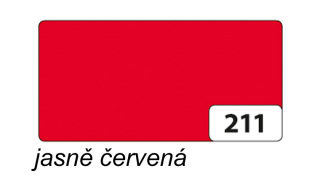 Plakátový karton 380g/m2 48 x 68 cm - 1 arch -  JASNĚ ČERVENÁ