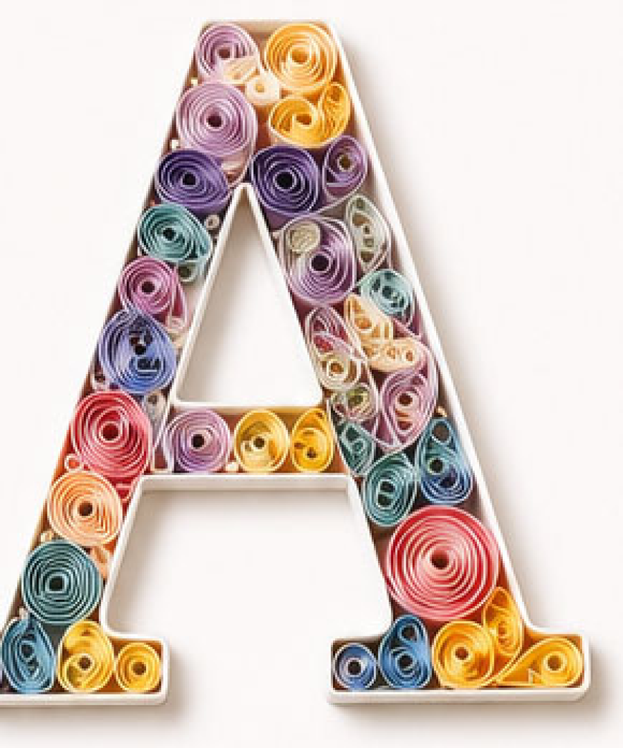 Moderní quilling - vyrobte si písmeno