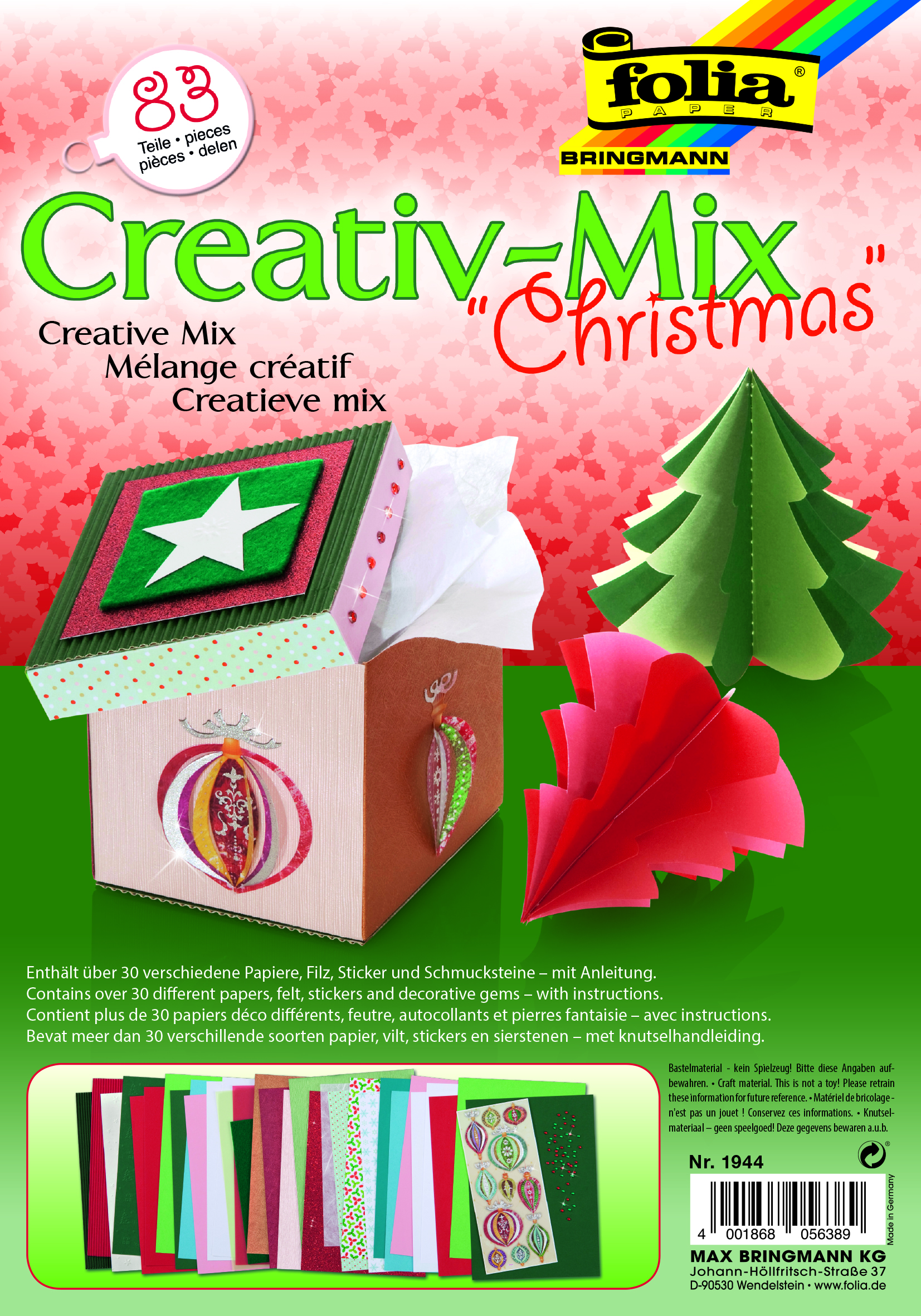 Kreativní mix - Vánoce - 83 dílů