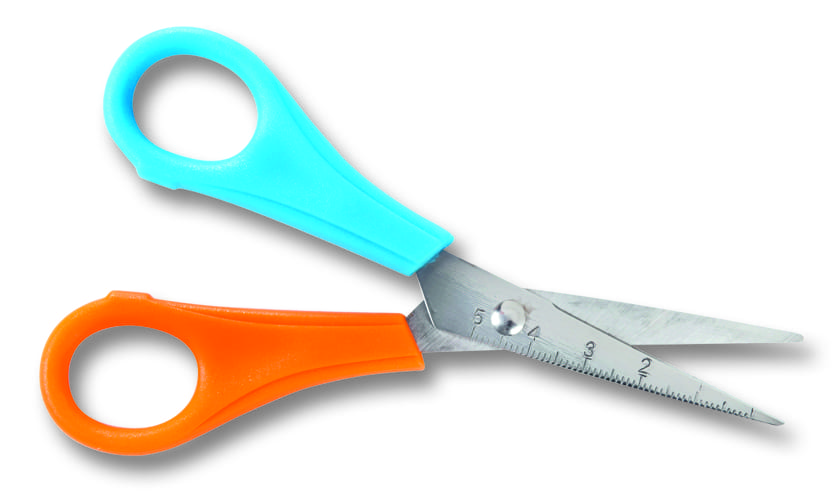 Dětské nůžky - délka 13,5 cm - špičaté - pro leváky