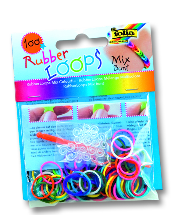 Rubber Loops- gumičky - mix barev - 100 ks