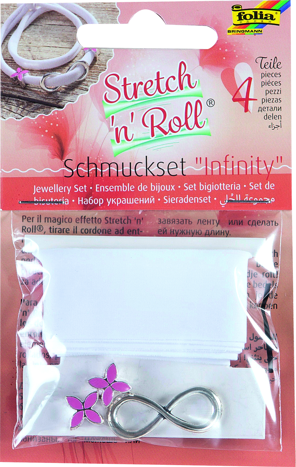 Stretch'n'roll - barevná páska (stuha) - sada - " Infinity"