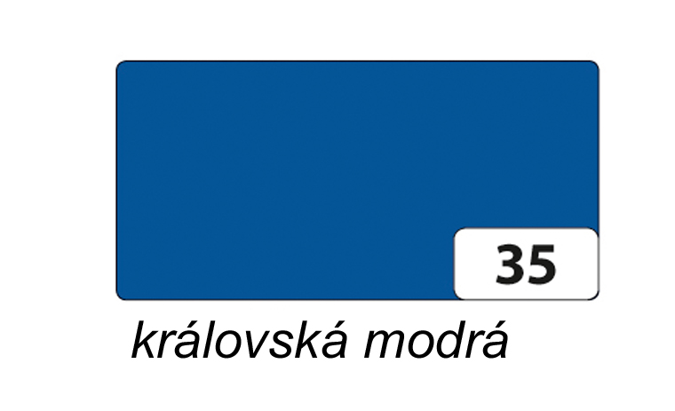 Barevný papír A4  130g  - královská modrá - 1 arch