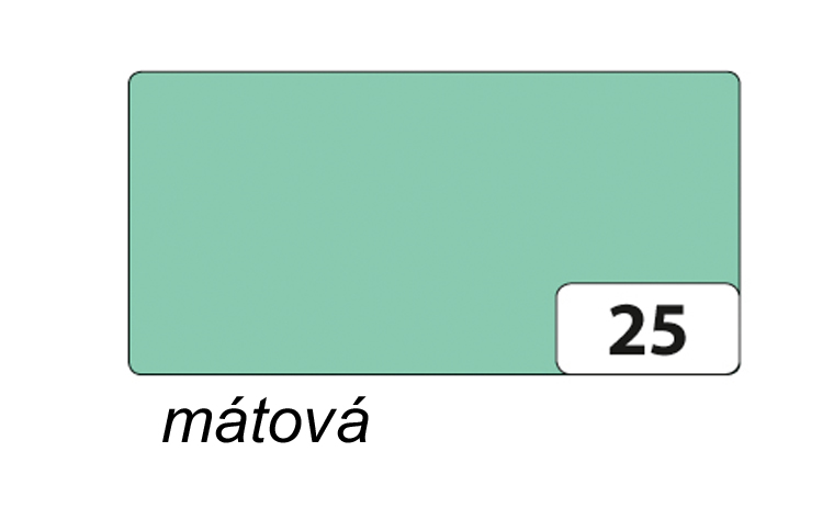 Barevný papír A4  130g  - mátová - 1 arch