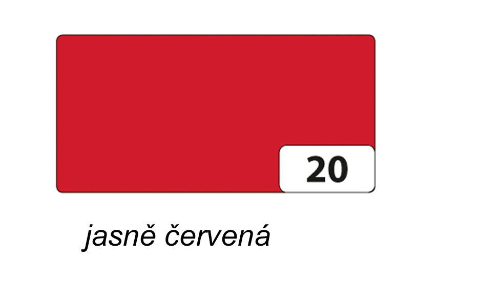 Fotokarton jasně červená, 50 x 70 cm, 300 g/m2, 1 arch