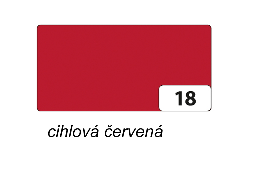 Fotokarton cihlově červená, 50 x 70 cm, 300 g/m2, 1 arch - pro kreativní tvoření a dekorace