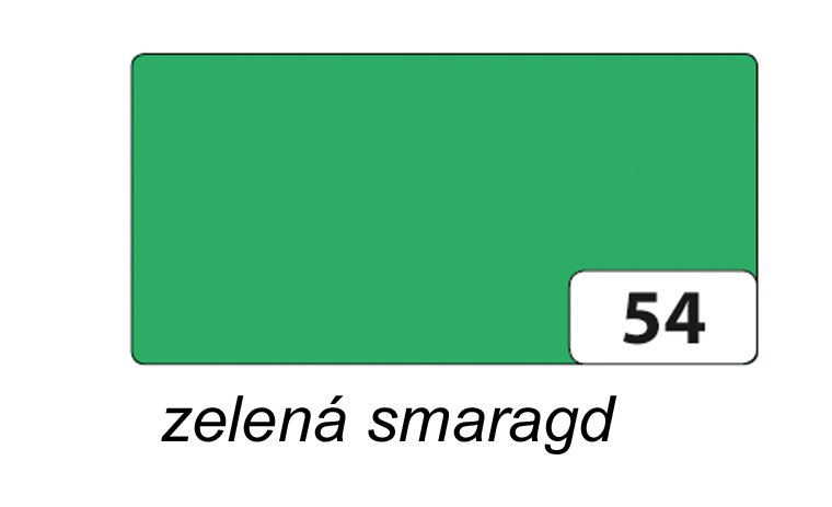 Barevný karton 220g/m2 o rozměru 50x70 cm - ZELENÁ SMARAGD