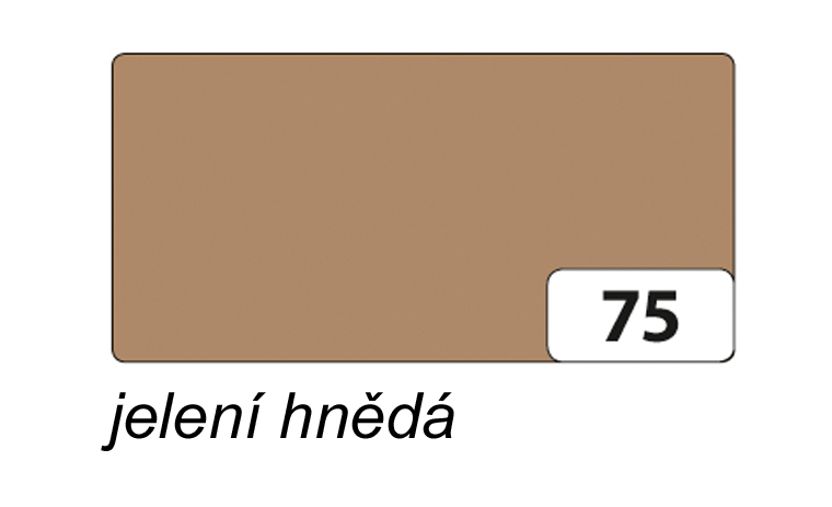 Barevný karton 220g/m2 o rozměru 50x70 cm - JELENÍ HNĚDÁ