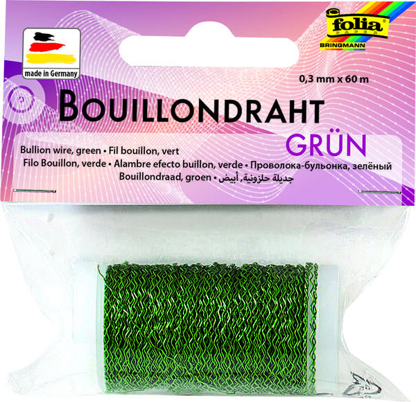 Spirálový drátek 0,3 mm × 60 m – pro šperky a dekorace, zelený