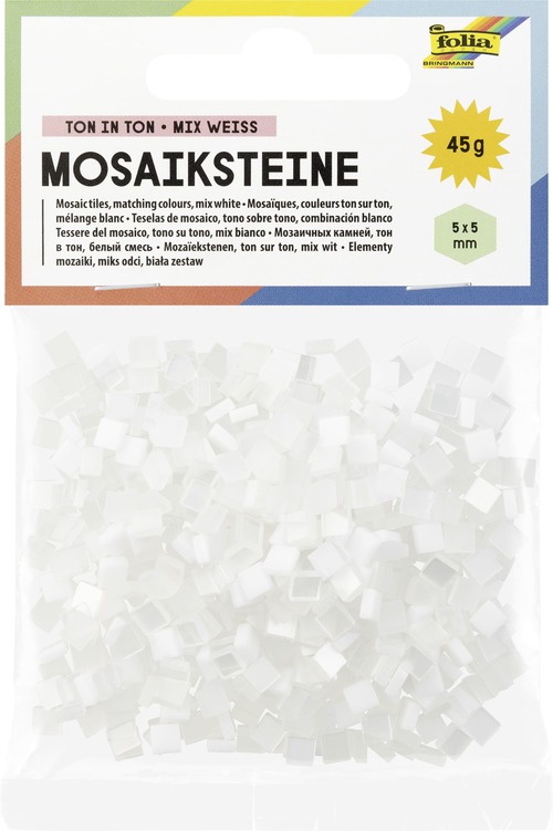 Mozaikové kamínky tón v tónu 5x5 mm. 700 kusů