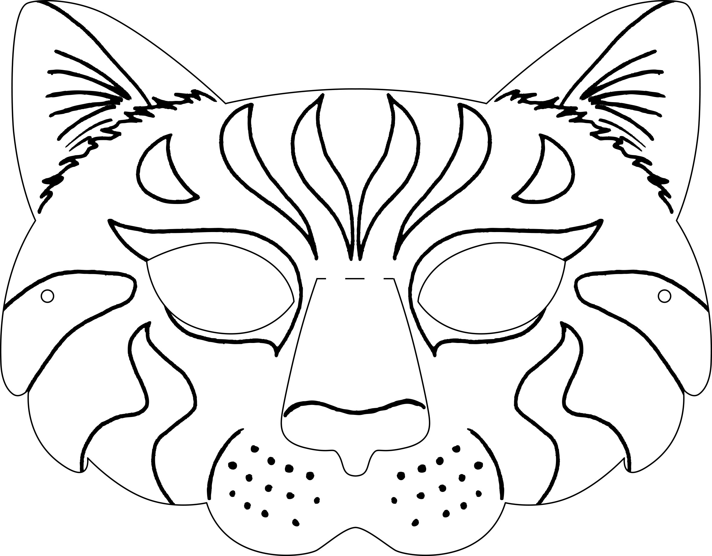 Шаблон маски на 1 апреля. Маска тигра. Макет маски для лица. Новогодняя маска тигр. Трафарет - маска.