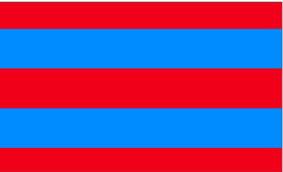 Fotokarton s proužky 300g/m2 50 x 70 cm 1 arch modro/červená