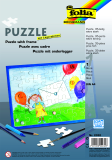 Puzzle s rámečkem - 35 dílů , Din A4