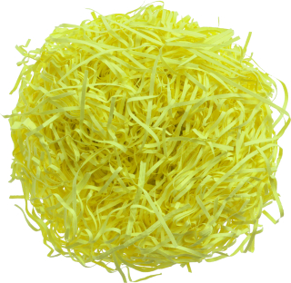 Dekorativní tráva z papíru - 30 g - žlutá