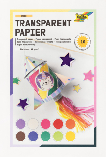 Transparent papír - sešit - 42 g/m2 -10 listů - 20 x 30  cm 