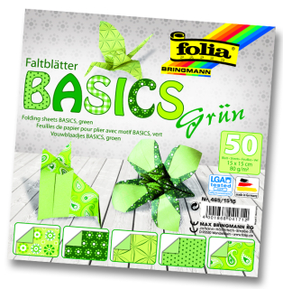 Origami papír Basics zelený 80g/m2 