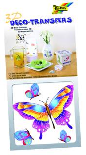 3D dekorativní samolepky - 100 x 100 mm - motýli