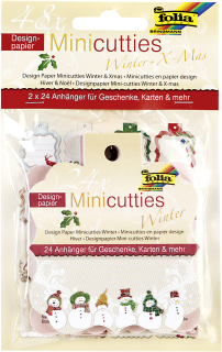 Designové papíry - "Mini-Cutties " - zima/sněhulák