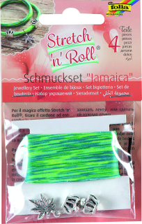Stretch'n'roll - barevná páska (stuha) - sada - " Jamajka"