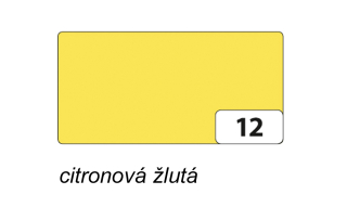 Barevný papír A4  130g  - 1 arch - citronová žlutá