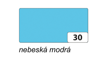 Barevný papír 130g/m2 50x70 cm -1 arch - NEBESKÁ MODRÁ