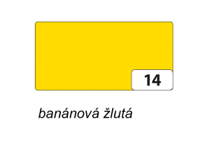 Barevný karton 220g/m2 o rozměru 50x70 cm - BANÁNOVÁ ŽLUTÁ