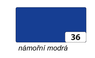 Barevný karton 220g/m2 o rozměru 50x70 cm - NÁMOŘNÍ MODRÁ
