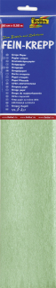 Krepový papír - perleťová světle zelená - 1 balení