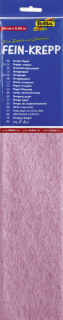 Krepový papír - perleťová světle růžová - 1 balení