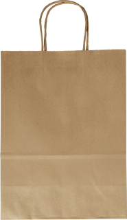 Papírové tašky - 110 g/m2 - 20 ks - PŘÍRODNÍ
