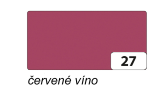 Barevný papír A4  130g  - 1 arch - červené víno