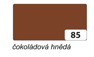 Barevný papír A4  130g  - 1 arch - čokoládová hnědá